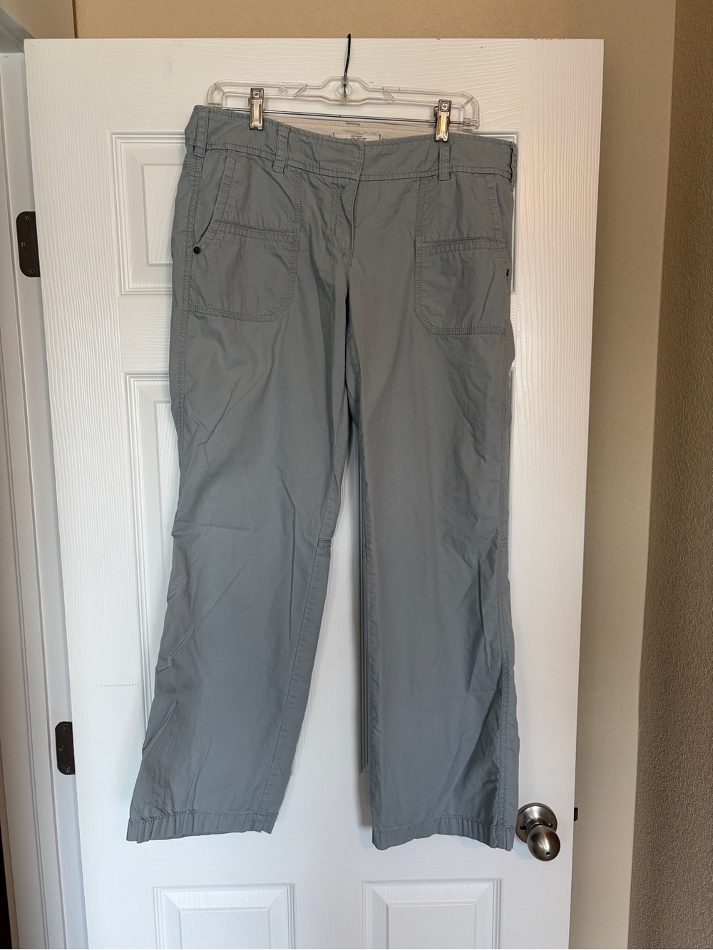 Ann Taylor Loft Cargo Pants Size 8 Rugged Outdoor Minimalist Utility Grey C6
